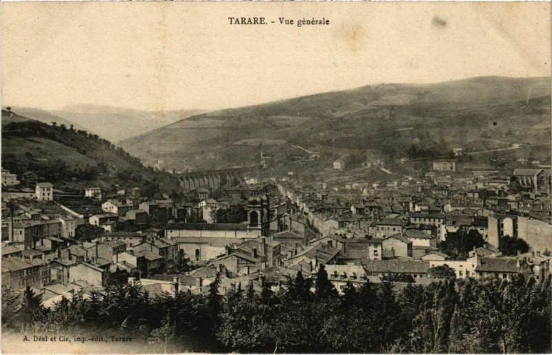 Carte postale ancienne Tarare - Vue Generale à Tarare