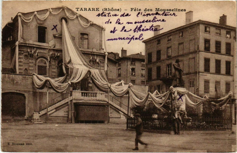 Carte postale ancienne Tarare - Fetes des Mousselines à Tarare