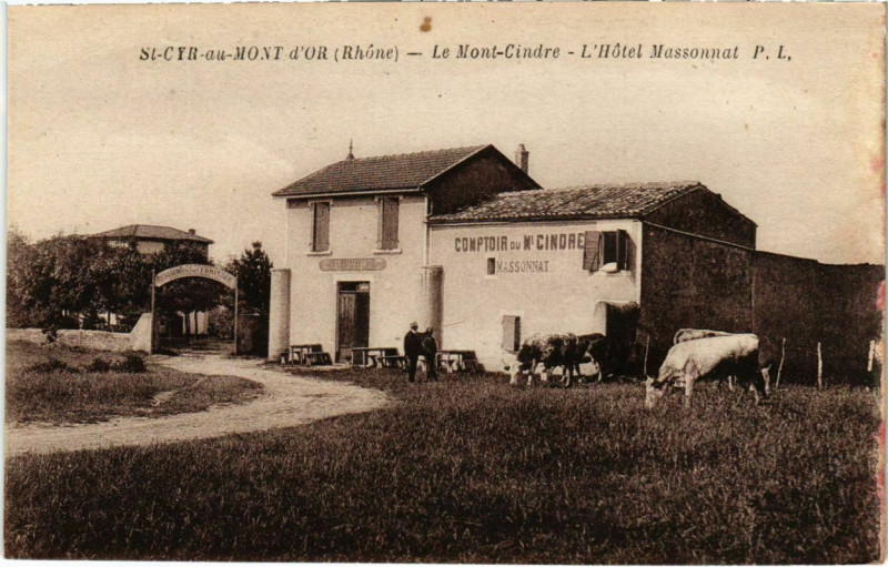 Carte postale ancienne Saint-Cyr-au-Mont-d'Or - Le Mond-Cindre L'Hotel Massonnat à Saint-Cyr-au-Mont-d'Or
