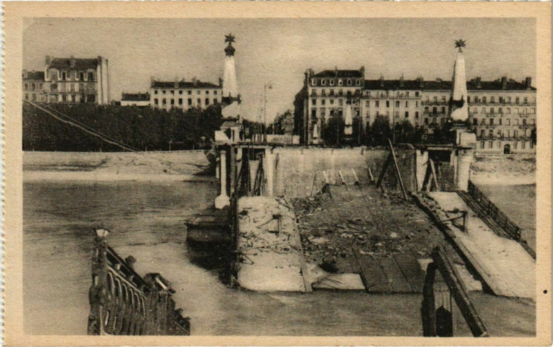 Carte postale ancienne Lyon- Pont Gallieni France à Lyon