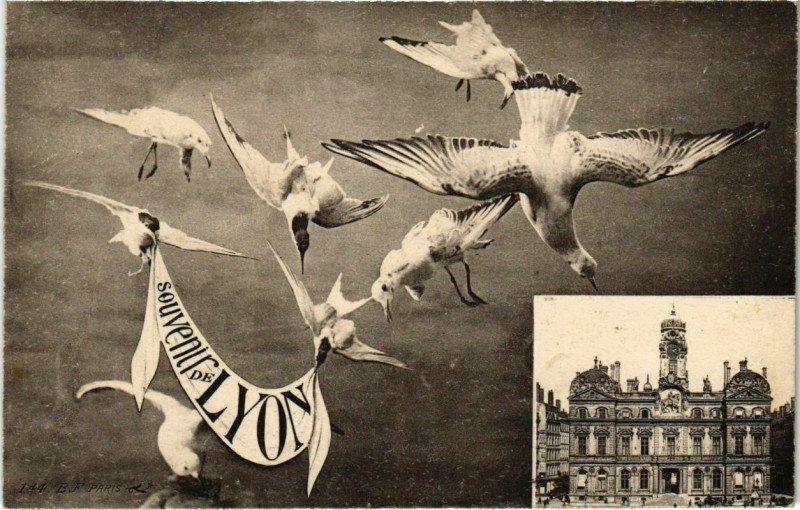 Carte postale ancienne Lyon- souvenir France à Lyon