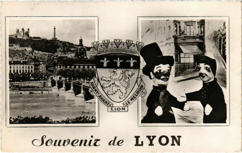Carte postale ancienne Lyon- souvenir France à Lyon