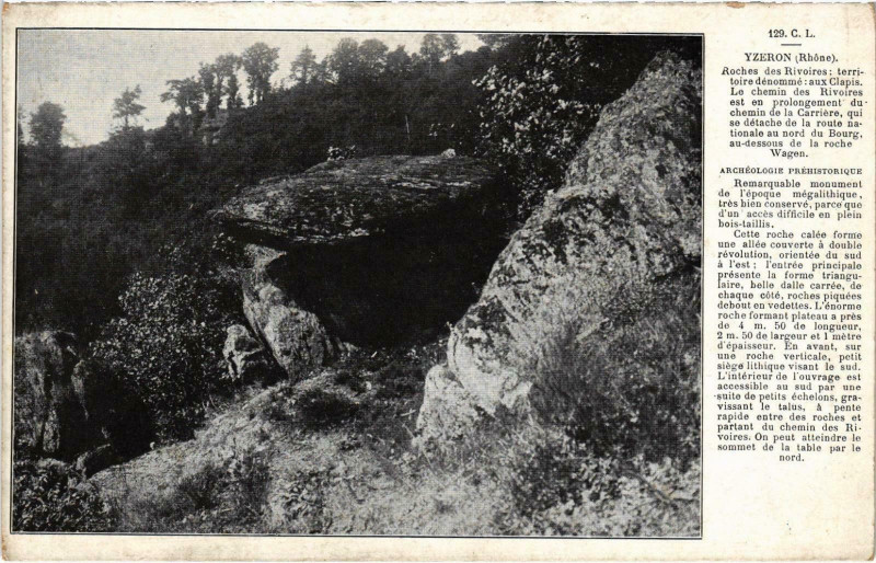 Carte postale ancienne Yzeron Rhone à Yzeron