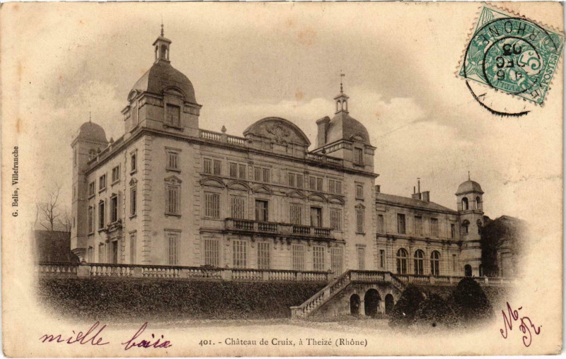 Carte postale ancienne Chateau de Cruix Rhone