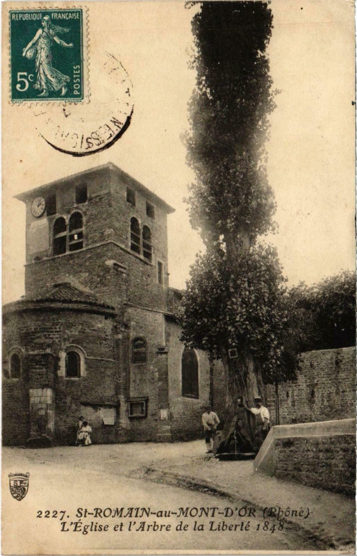 Carte postale ancienne Saint-Romain au Mond d'or Rhone