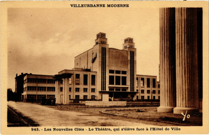 Carte postale ancienne Villeurbanne Moderne Les Nouvelles Cites Rhone à Villeurbanne