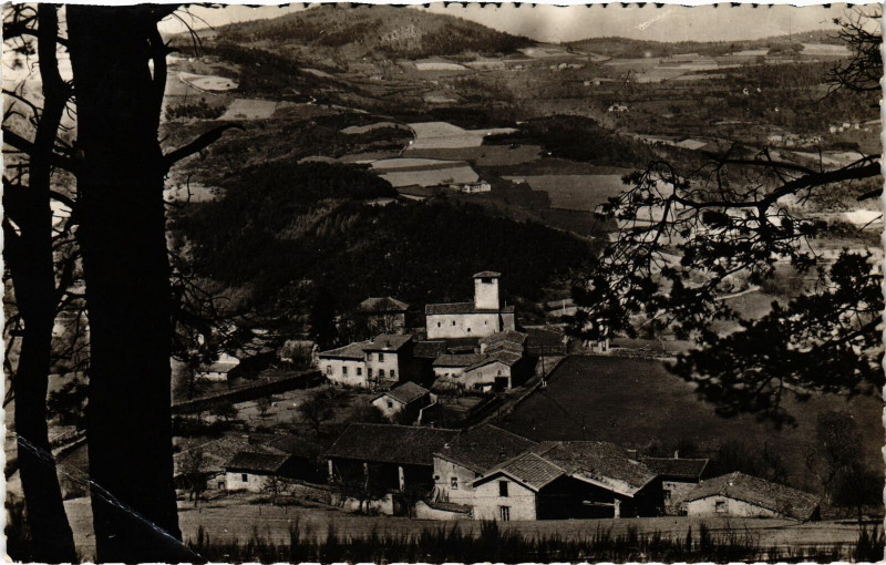 Carte postale ancienne Env. d'Yzeron Rhone à Yzeron
