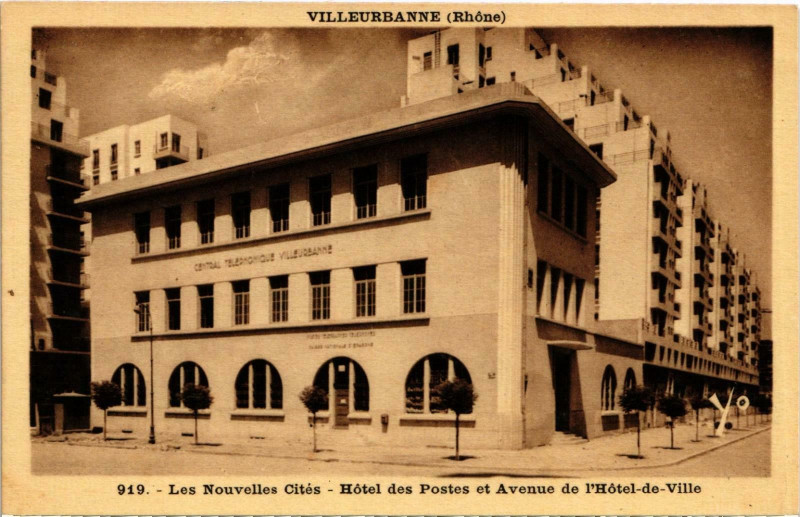 Carte postale ancienne Les Nouvelles Cites Rhone