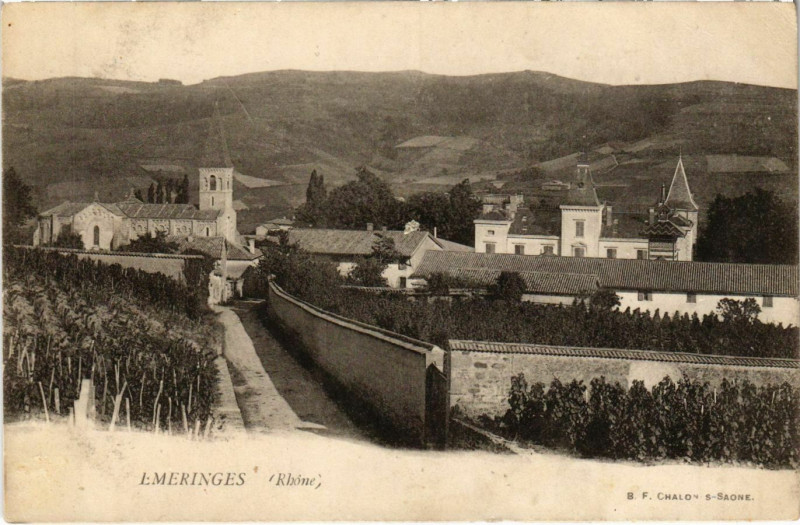 Carte postale ancienne Emeringes Rhone à Émeringes