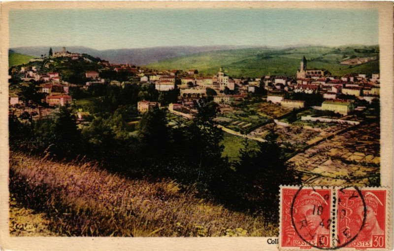 Carte postale ancienne Thizy - Vue generale