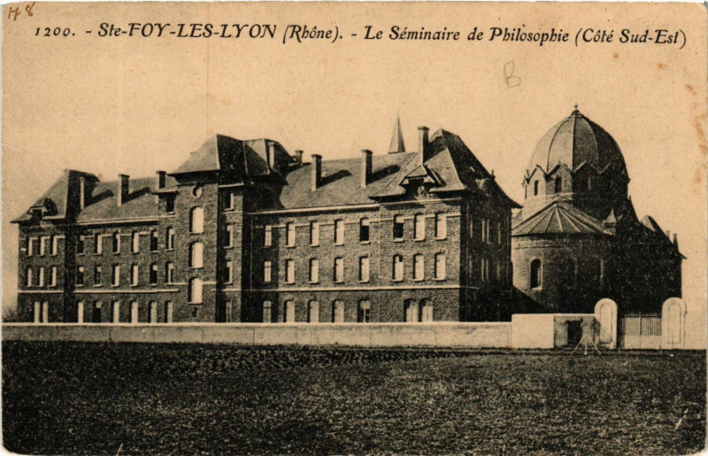 Carte postale ancienne Ste Foy les Lyon - Le Séminaire de Philosophie à Lyon