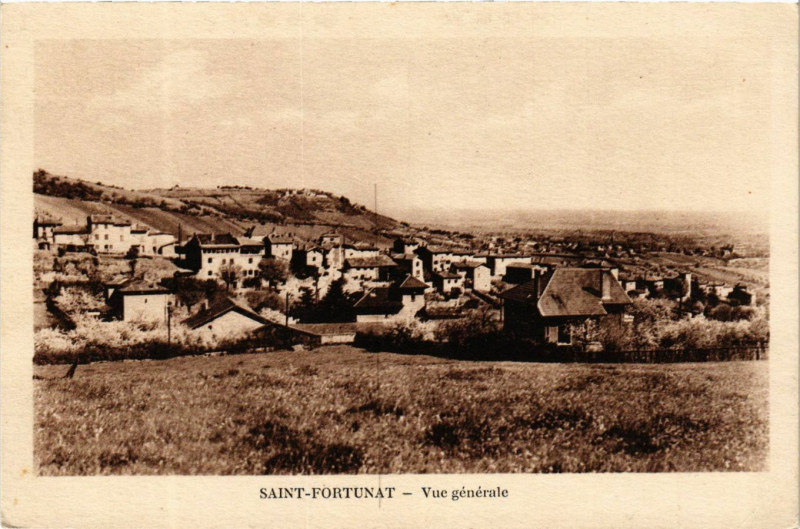 Carte postale ancienne Saint Fortunat - Vue generale