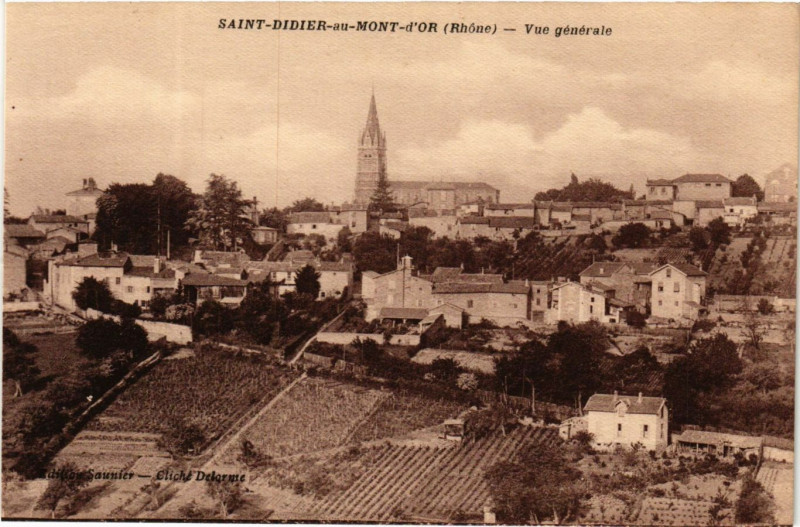 Carte postale ancienne Saint Didier au Mont d'Or - Vue generale à Saint-Didier-au-Mont-d'Or