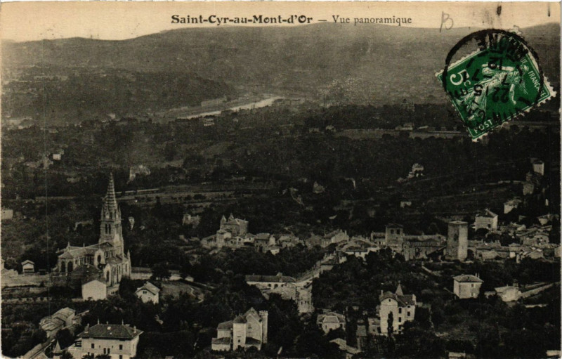 Carte postale ancienne Saint Cyr au Mont d'Or - Vue panoramique à Saint-Cyr-au-Mont-d'Or