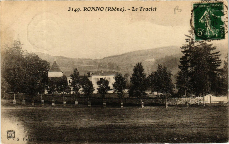 Carte postale ancienne Ronno - Le Traclet à Ronno