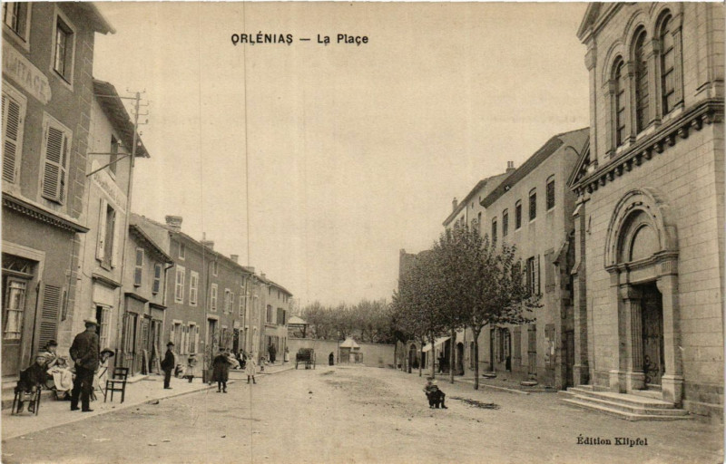 Carte postale ancienne Orleanias - La Place