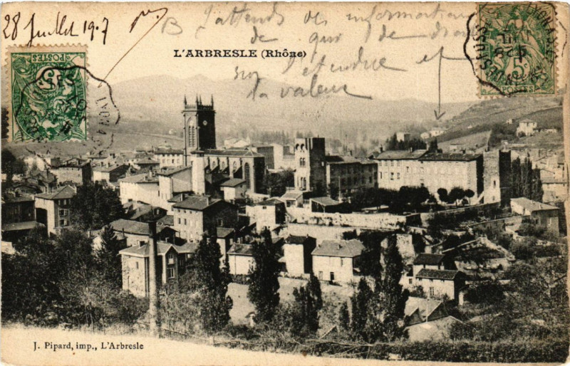 Carte postale ancienne L'Arbresle à L'Arbresle