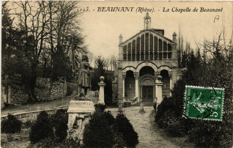 Carte postale ancienne Beaunant La Chapelle de Beaunant