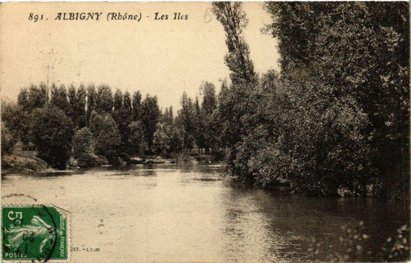 Carte postale ancienne Albigny Les Iles