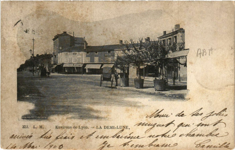 Carte postale ancienne La Demi-Lune
