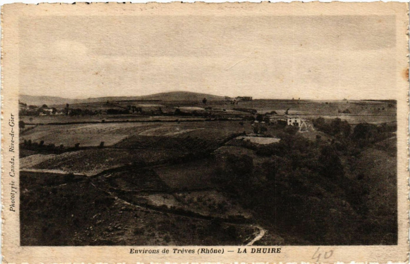 Carte postale ancienne Env. De Treves La Dhuire à Trèves