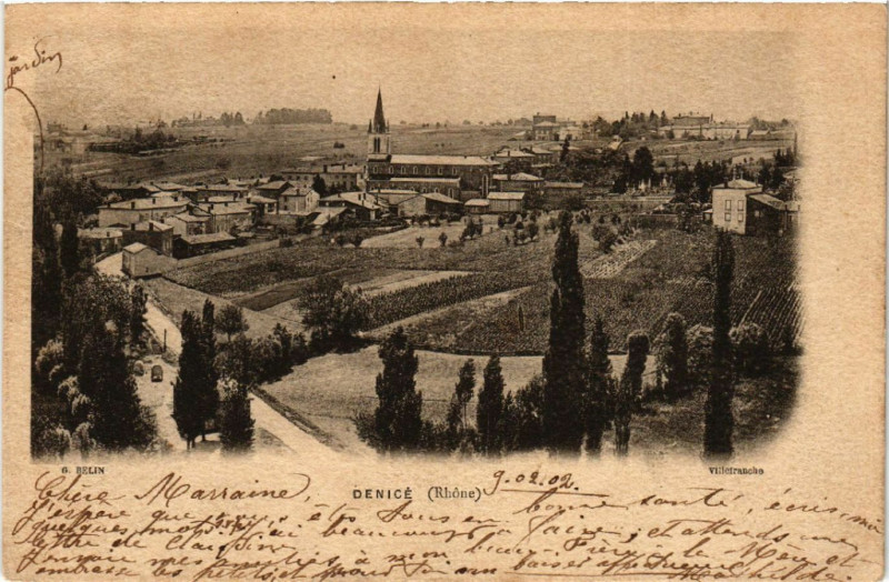 Carte postale ancienne Denice à Denicé