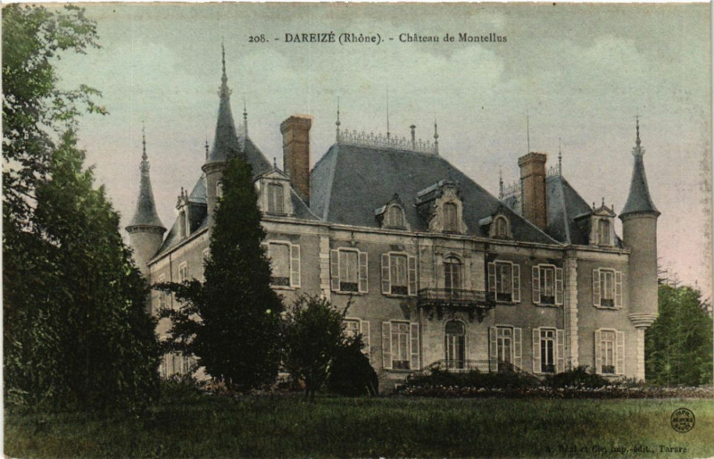 Carte postale ancienne Dareize Chateau de Montellus