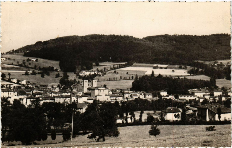 Carte postale ancienne Cublize Vue générale à Cublize