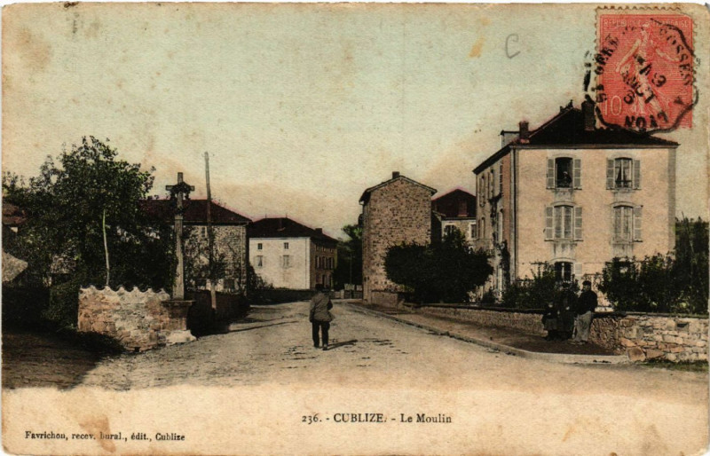Carte postale ancienne Cublize Le Moulin à Cublize