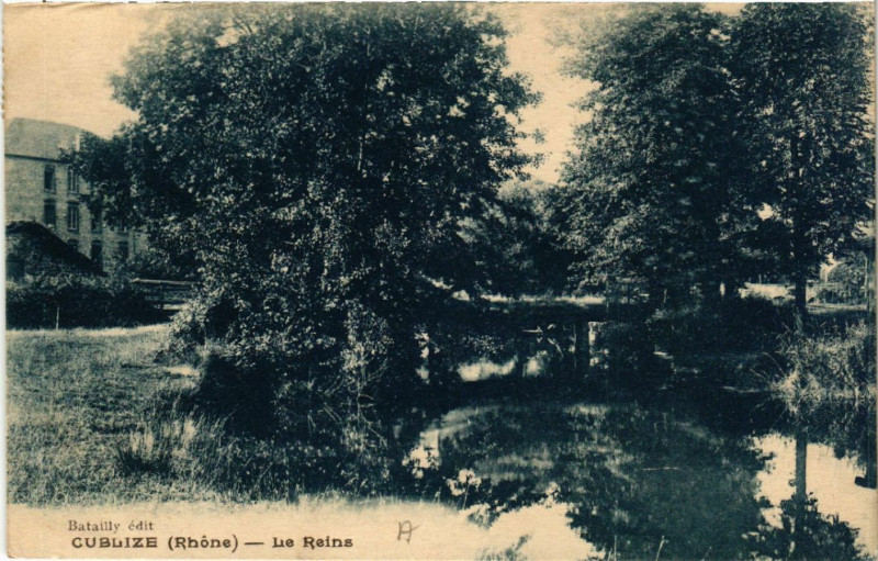 Carte postale ancienne Cublize La Reins à Cublize