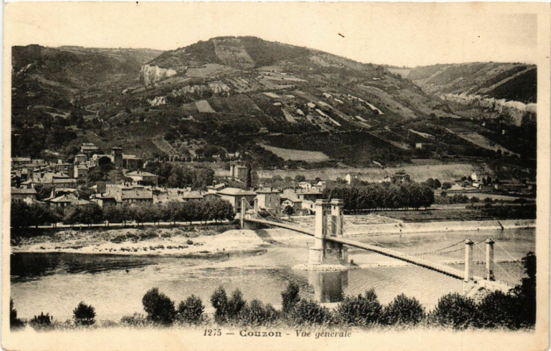 Carte postale ancienne Couzon Vue générale