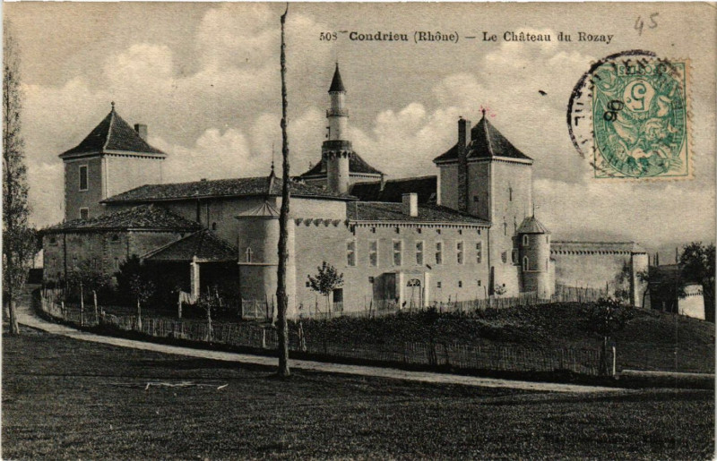 Carte postale ancienne Condrieu Le Chateau du Rozay à Condrieu