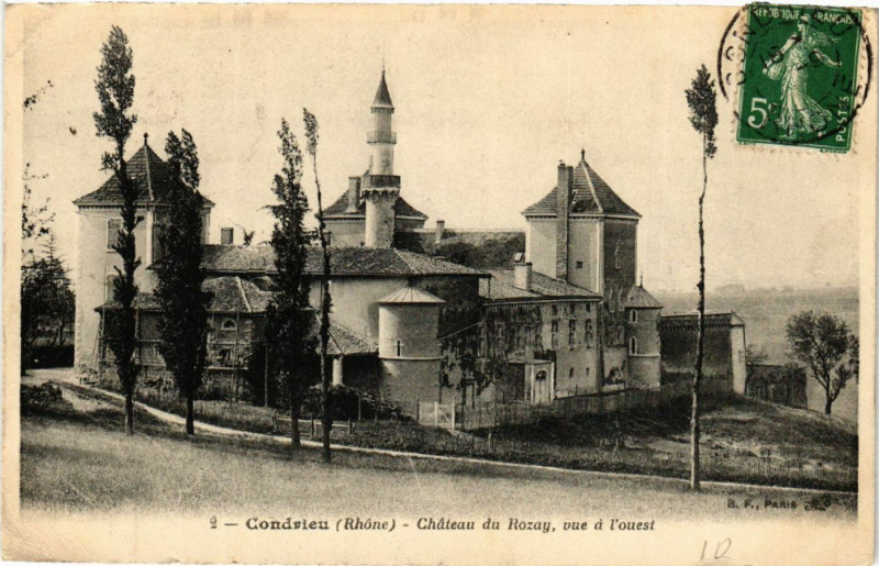 Carte postale ancienne Condrieu Chateau du Rozay à Condrieu
