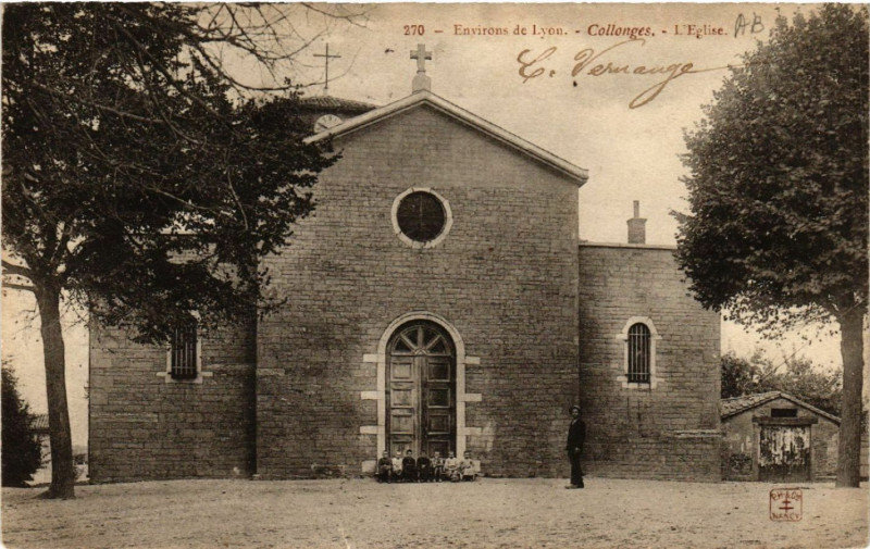 Carte postale ancienne Collonges L'Eglise à Longes
