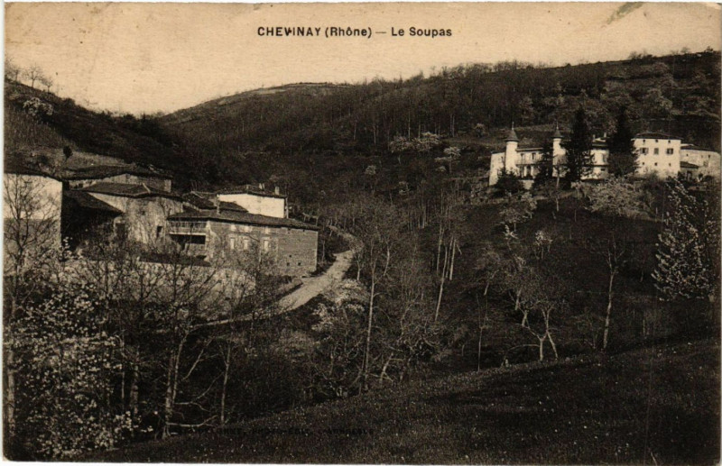 Carte postale ancienne Chevinay Le Soupas à Chevinay