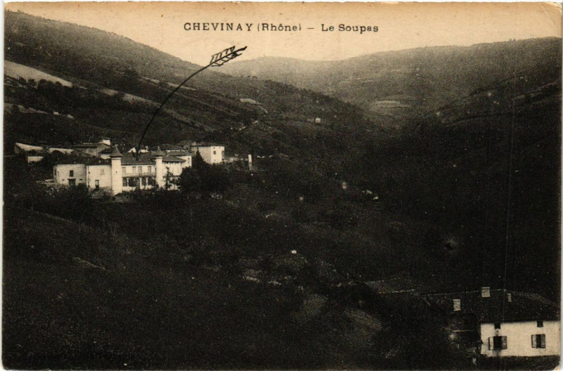 Carte postale ancienne Chevinay Le Soupas à Chevinay