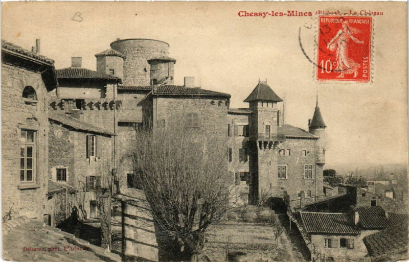 Carte postale ancienne Chessy-les-Mines Le Chateau à Chessy