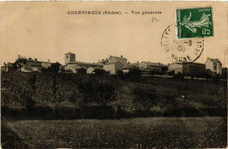 Carte postale ancienne Chervinges Vue générale