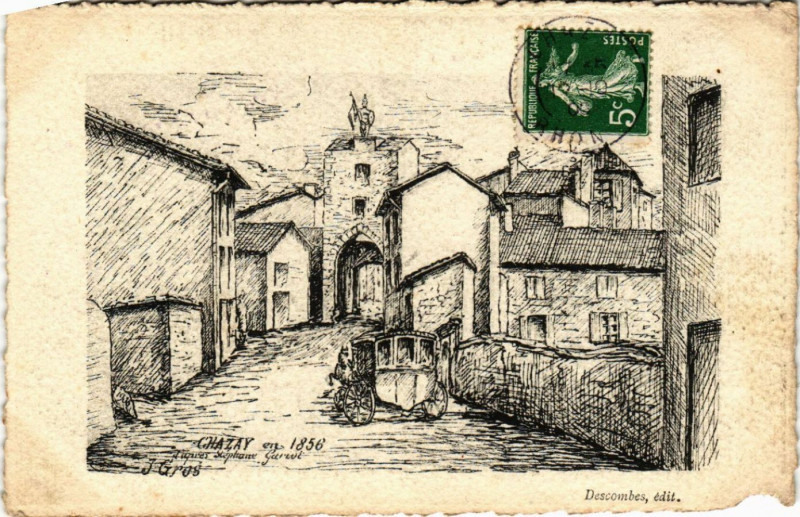 Carte postale ancienne Chazay