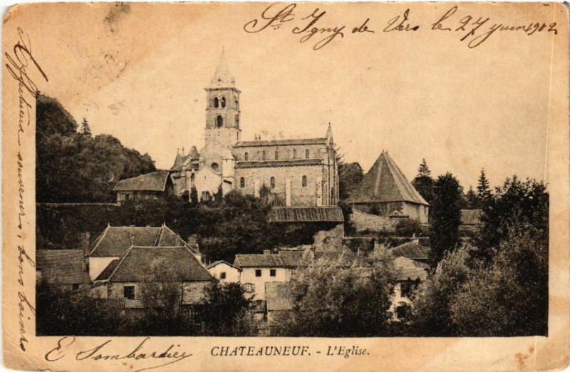 Carte postale ancienne Chateauneuf L'Eglise