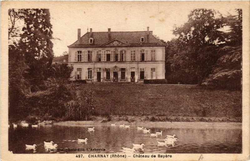 Carte postale ancienne Charnay Chateau de Bayere à Charnay