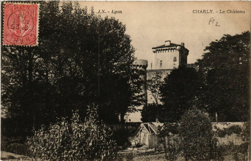Carte postale ancienne Charly Le Chateau. à Charly