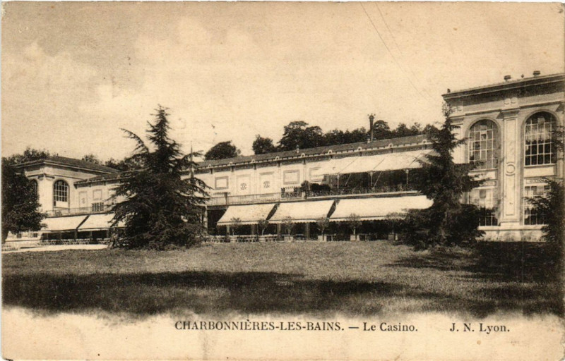 Carte postale ancienne Charbonnieres-les-Bains Le Casino à Charbonnières-les-Bains