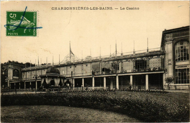 Carte postale ancienne Charbonnieres-les-Bains Le Casino à Charbonnières-les-Bains