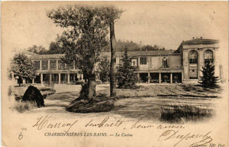Carte postale ancienne Charbonnieres-les-Bains Le Casino à Charbonnières-les-Bains