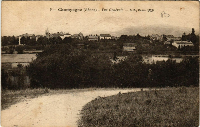 Carte postale ancienne Champagne Vue générale