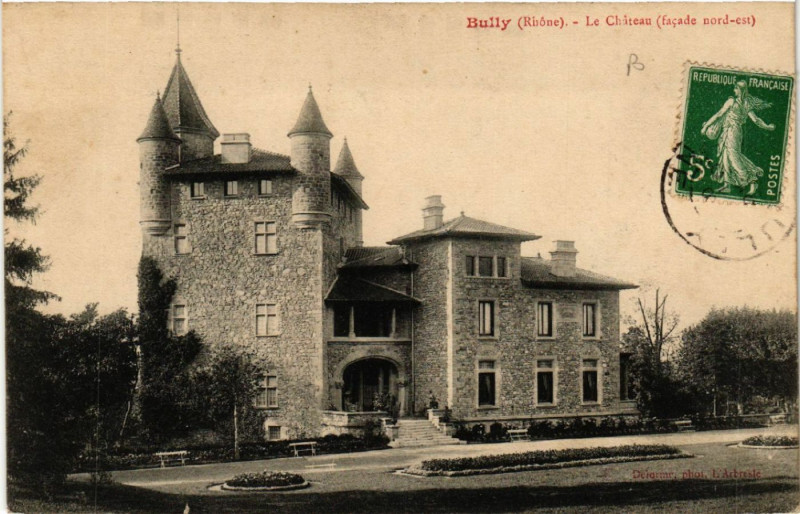 Carte postale ancienne Bully Le Chateau à Bully