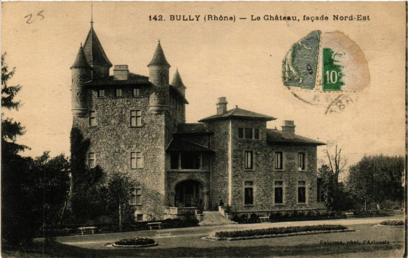Carte postale ancienne Bully Le Chateau à Bully