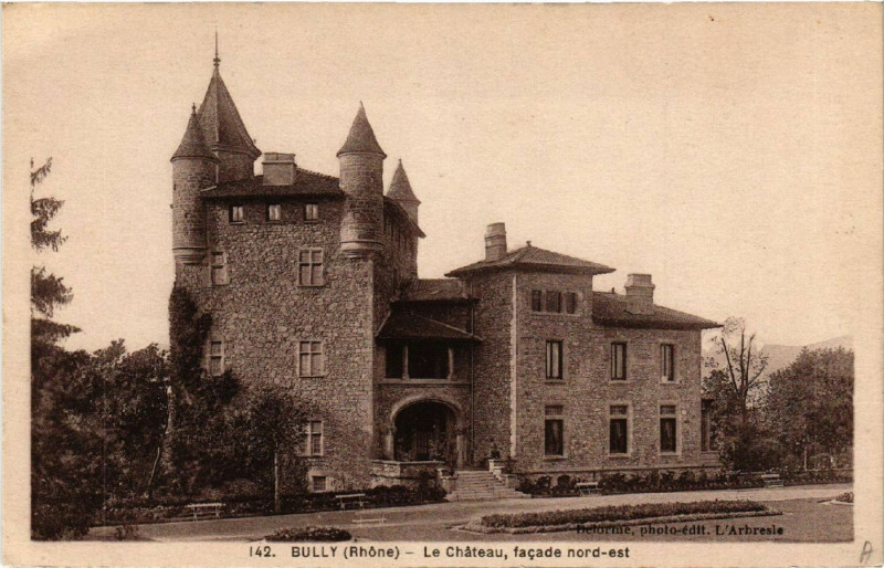 Carte postale ancienne Bully Le Chateau à Bully
