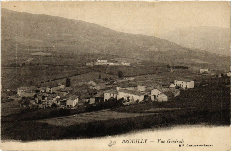 Carte postale ancienne Brouilly Vue générale
